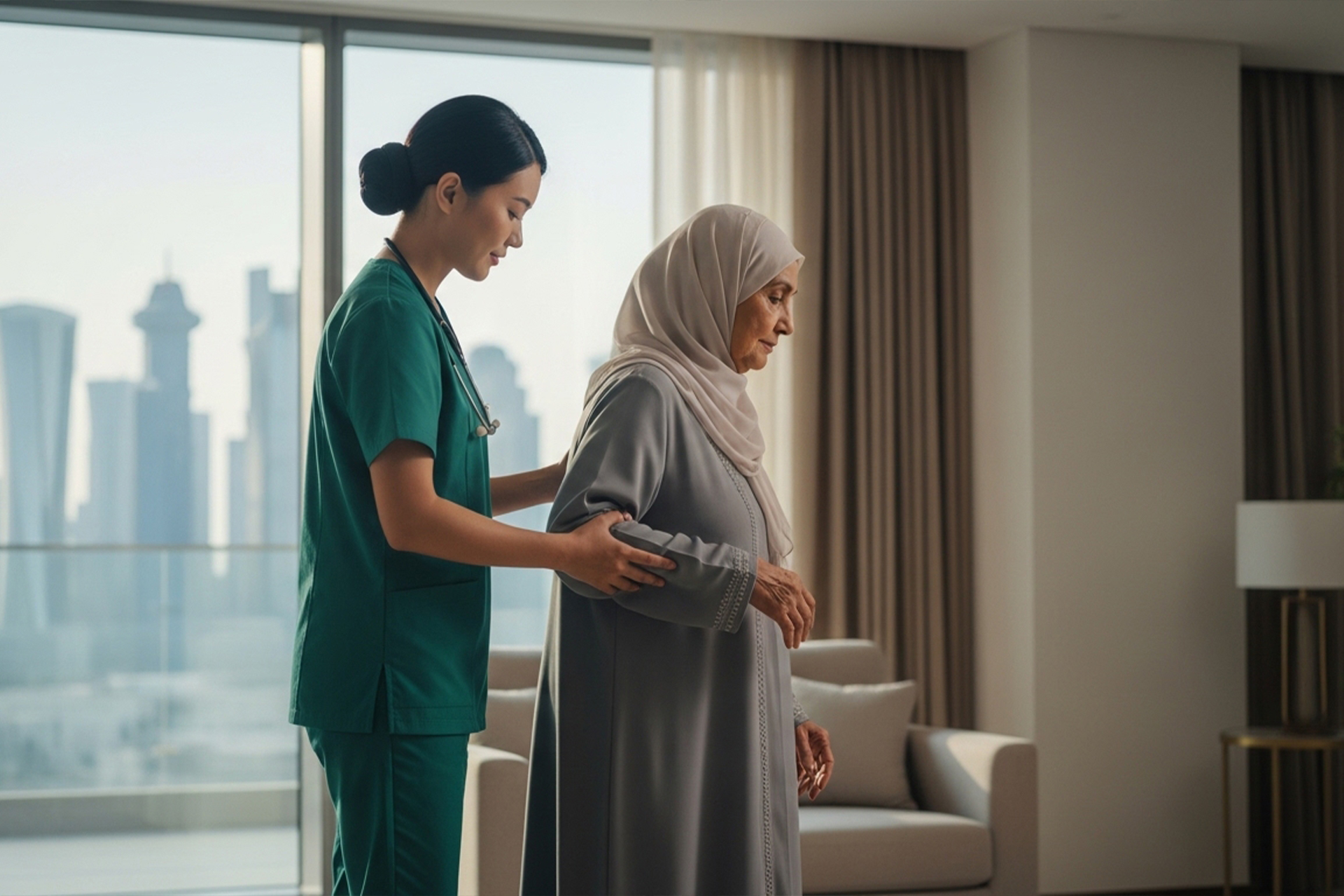 patient home care services in qatar