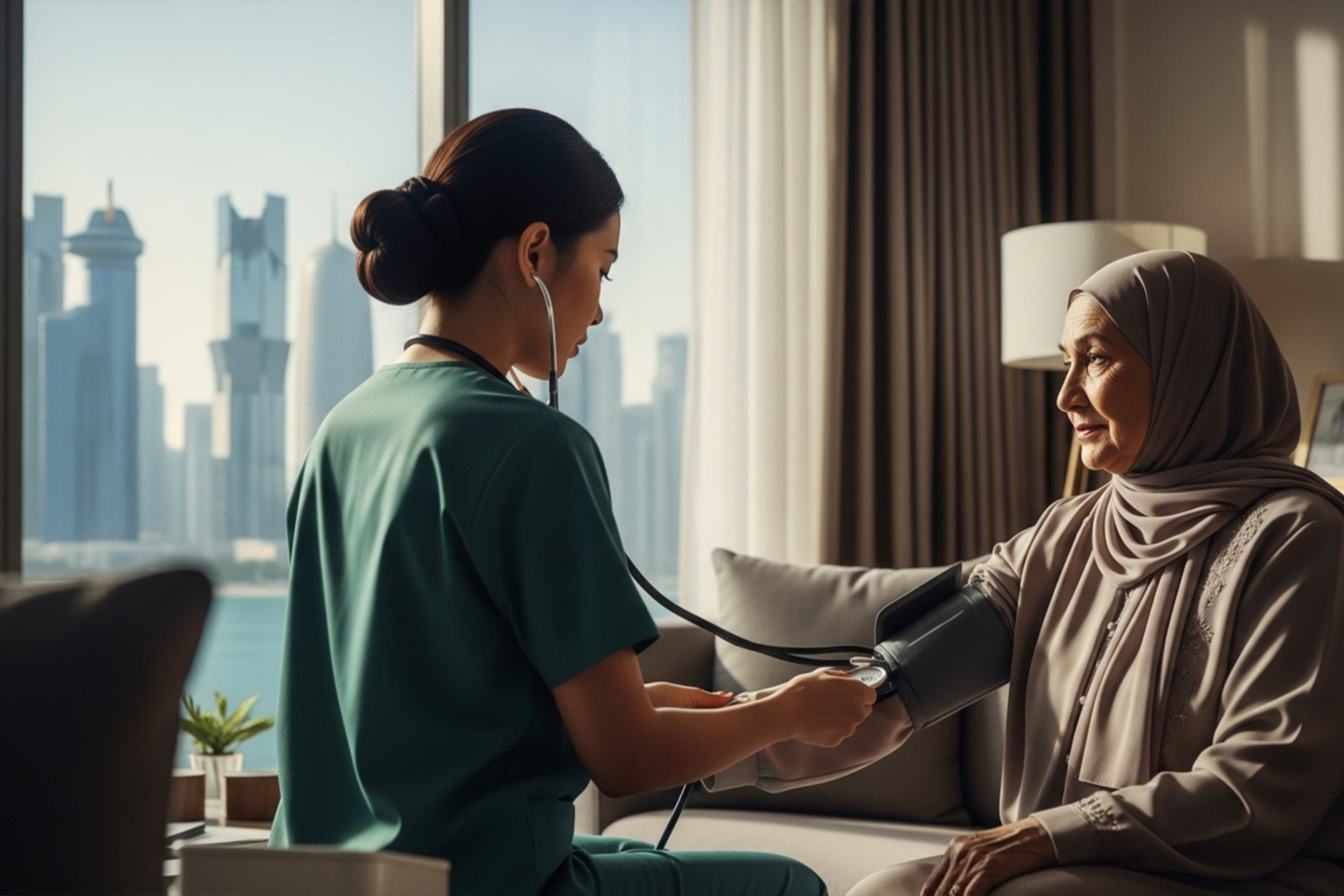 elders and seniors home care services in qatar